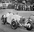 Rennsportlegende am Steuer einer automobilen Legende: Rudolf Caracciola auf Mercedes-Benz Typ SSK beim Schwabenberg-Rennen Um die Europa-Bergmeisterschaft, 21. September 1930.